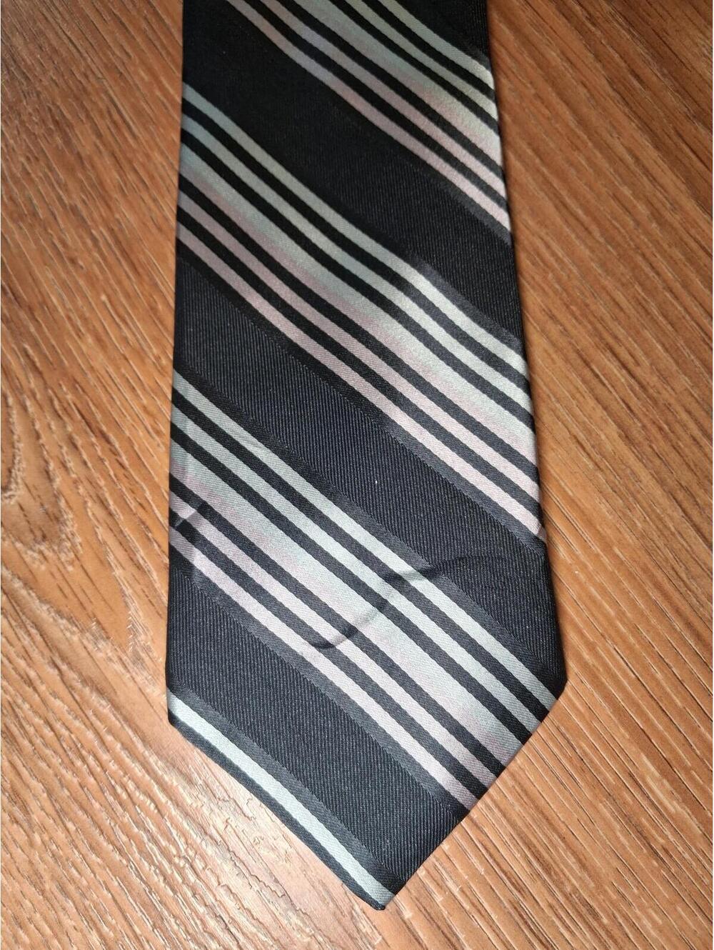 Ike Behar Silk Tie Multicolor Striped Handmade in USA